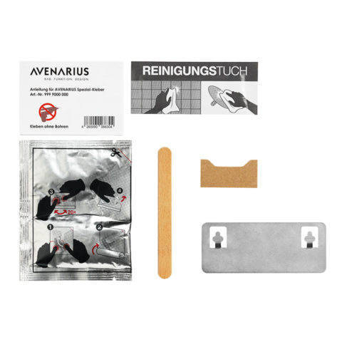 Wandbefestiger + Spezialkleber für 901 4011 010 + 901 4013 010 + 901 4031 010 + 9001 4033 010
