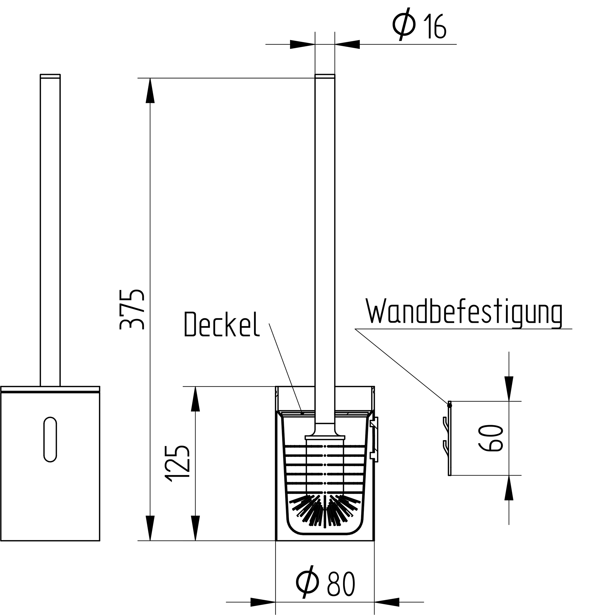 Toilettenbürstengarnitur