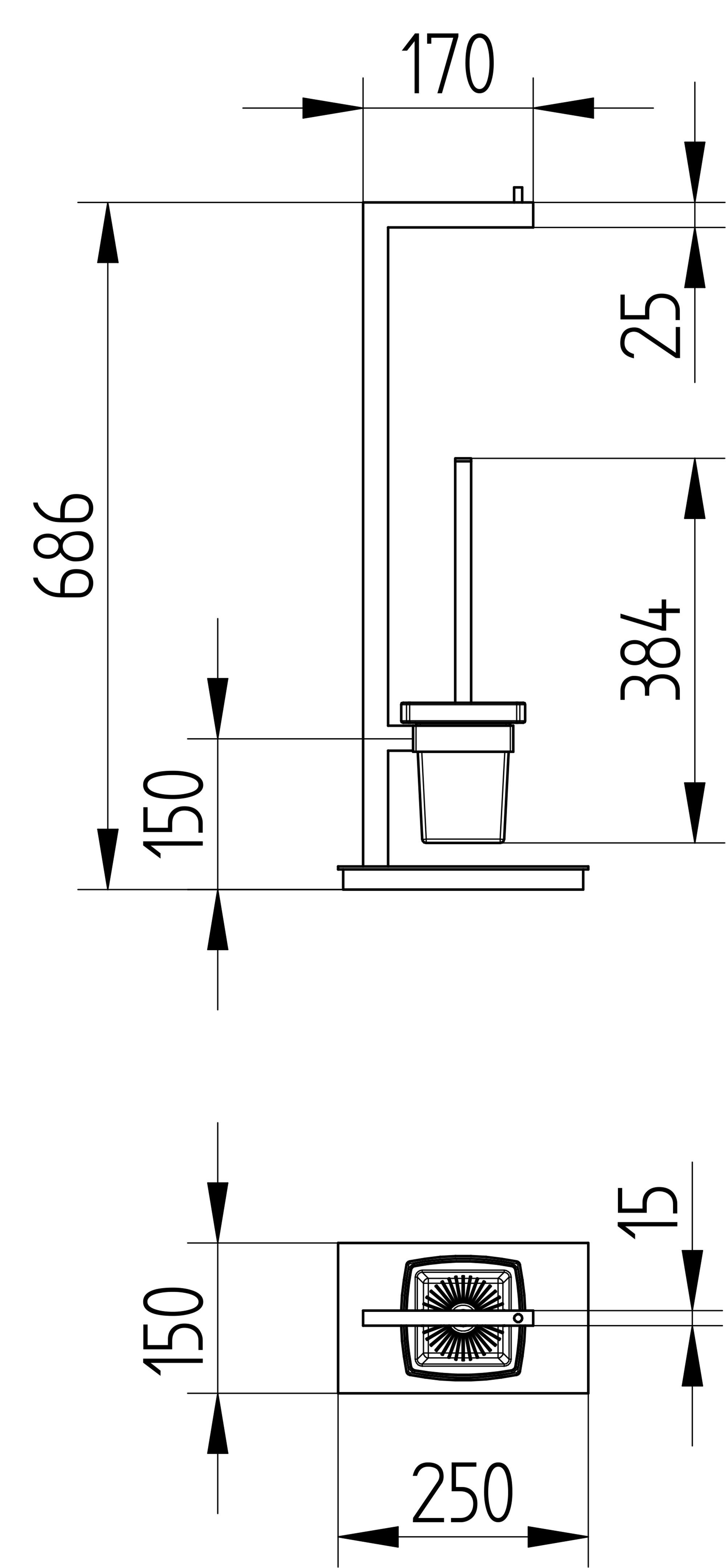 Design-Ständer WC