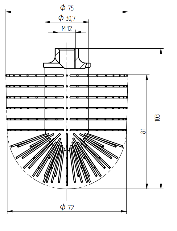 WC-Bürstenkopf
