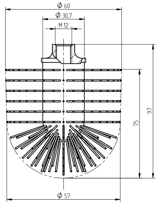WC-Bürstenkopf