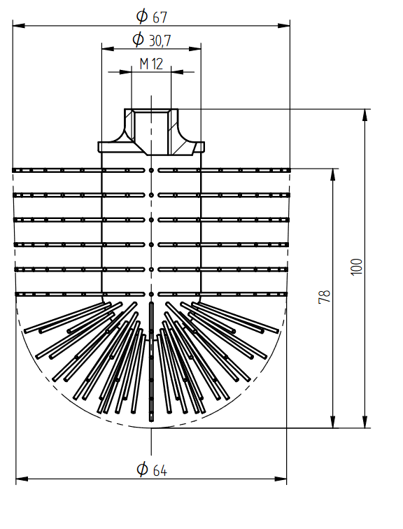 WC-Bürstenkopf