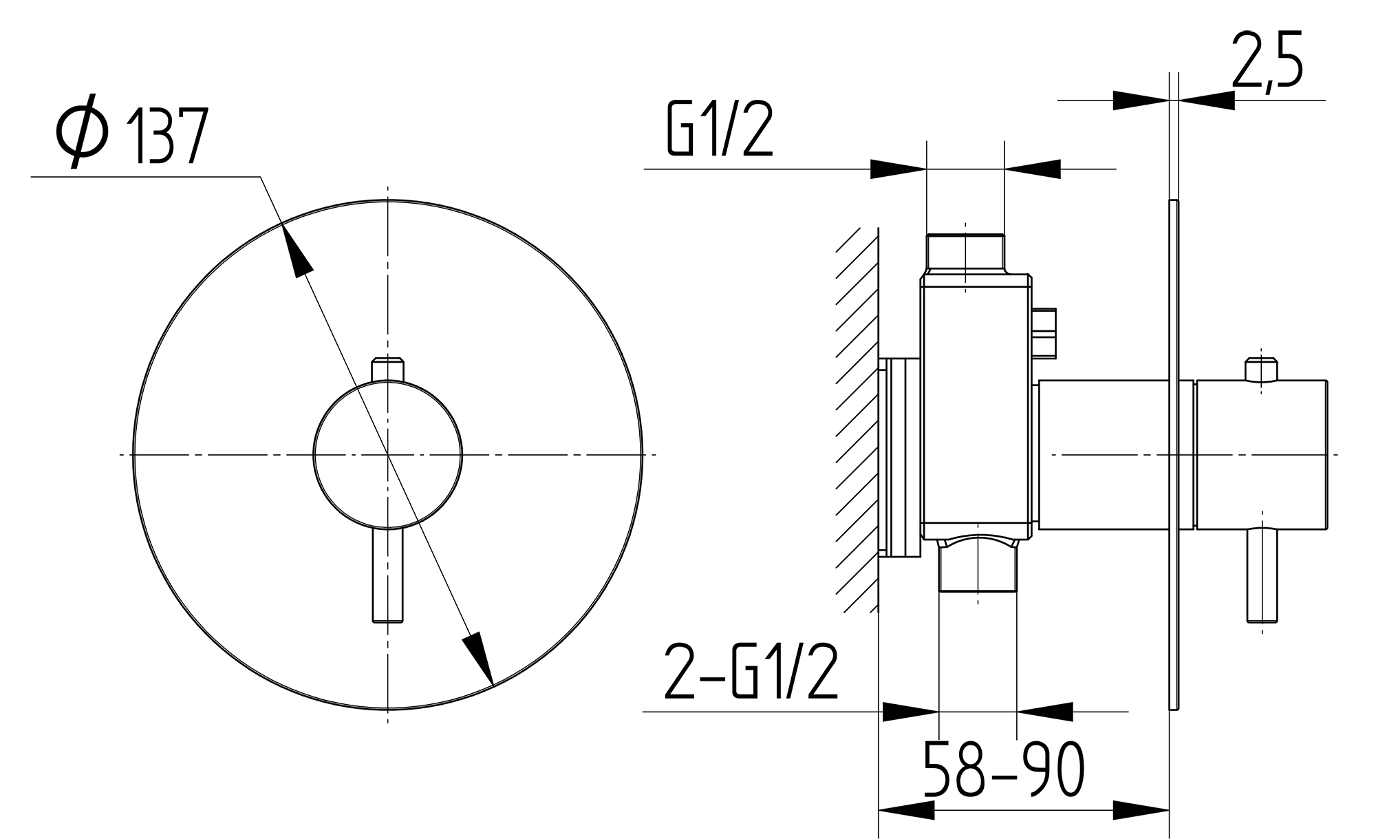 Thermostat-Mischbatterie