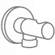 Brausewandhalter icon
