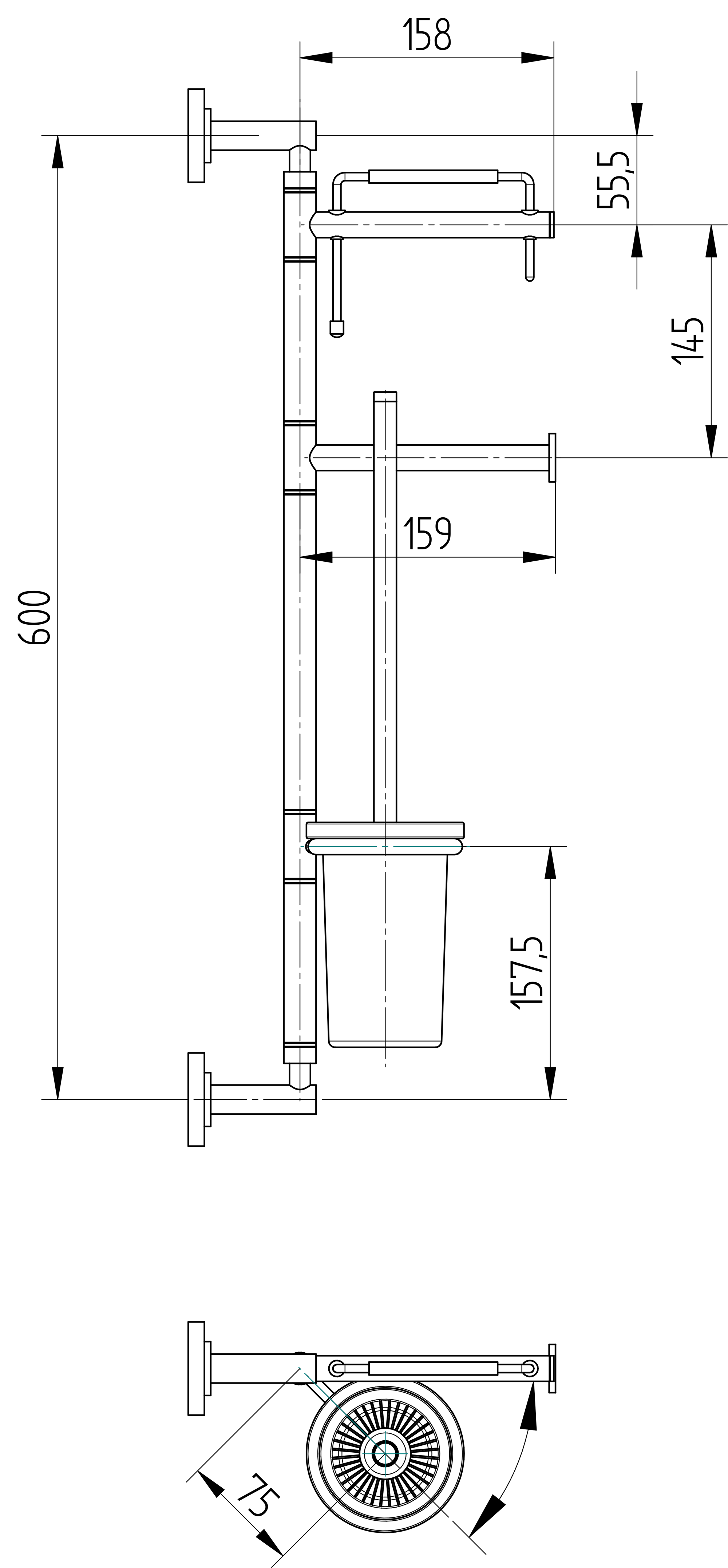 WC-Set-Wandmodell