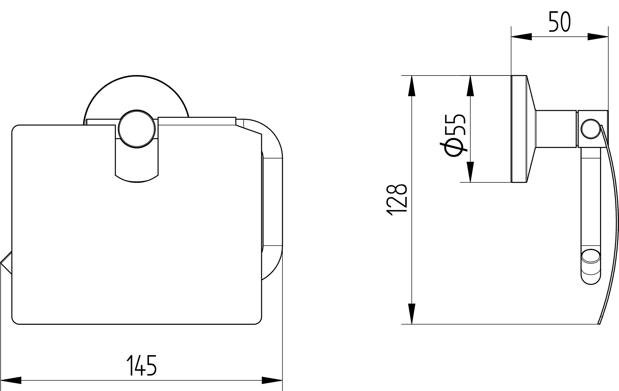 Papierhalter mit Deckel