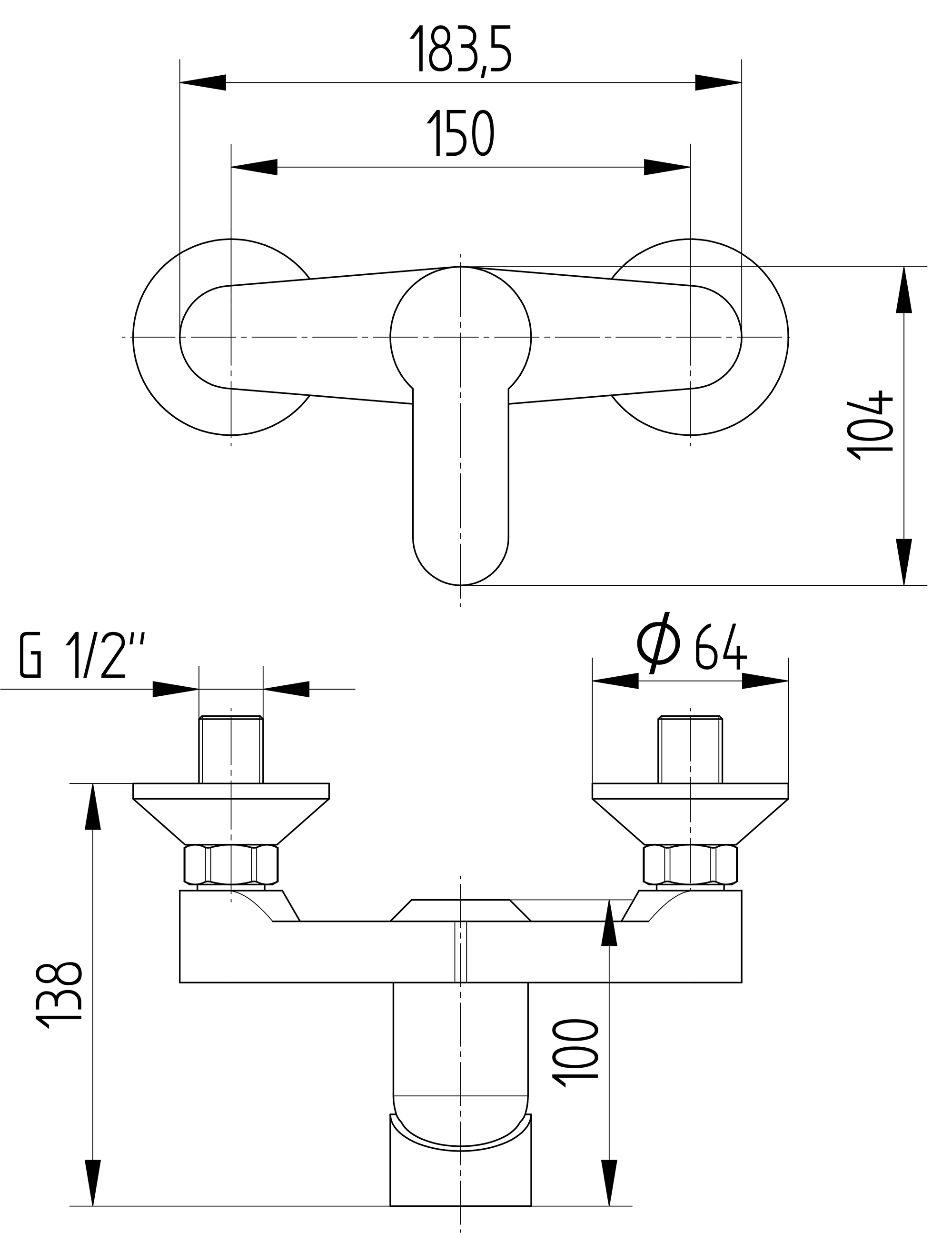 Brause-Einhebelmischbatterie