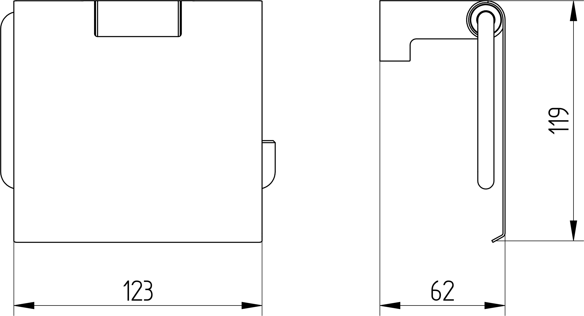Papierhalter mit Deckel